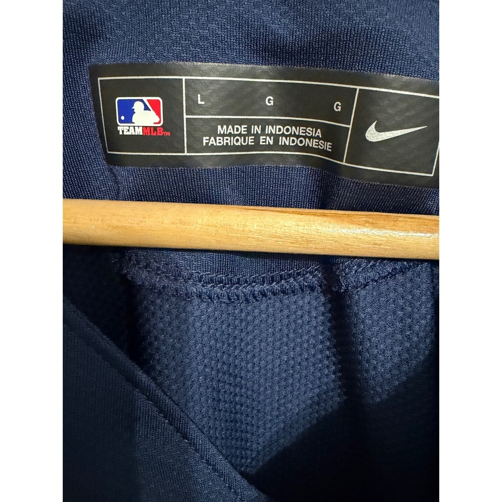Nike Seattle Mariners MLB Jersey Mens Large Navy Blue Henley Bella Vista Broncos - Picture 3 of 4